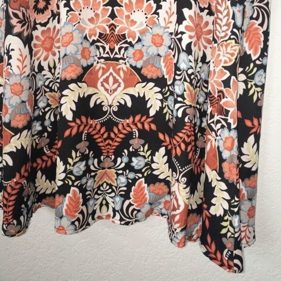 Society Girl Paisley Printed Shift Swing Dress Size Medium - Picture 2 of 6